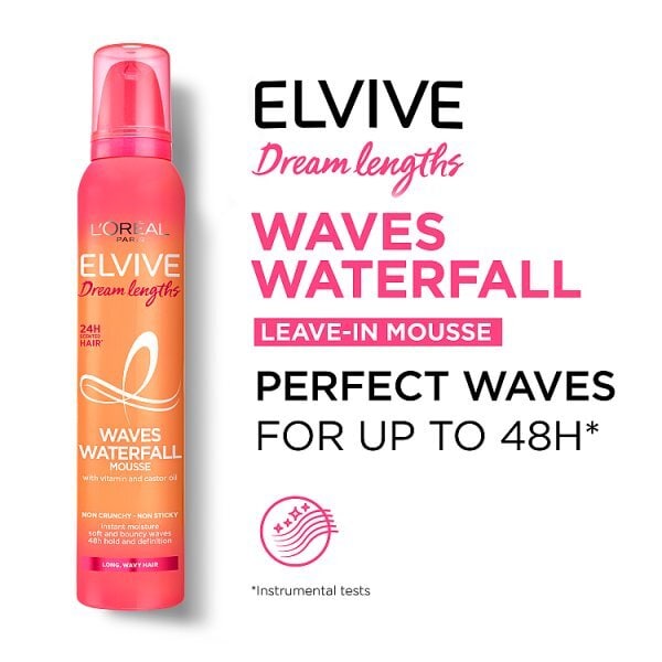 L'Oréal Paris Elvive Dream Lengths Waves Hair Mousse 200ml