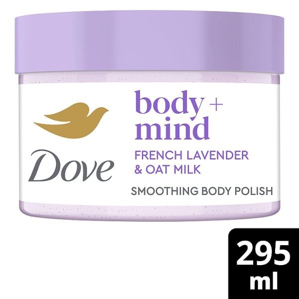 Dove Scrub Jar Lavender & Oat Milk 295Ml