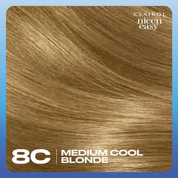 Clairol Nice'n Easy Hair Dye 8C Medium Cool Blonde