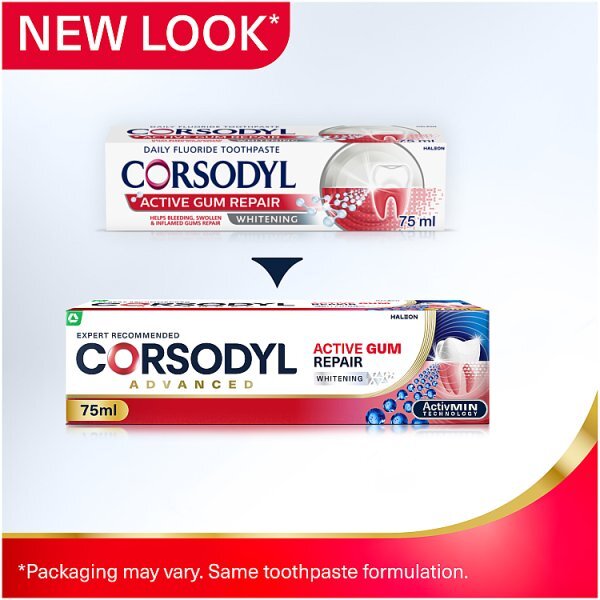 Corsodyl Active Gum Repair Toothpaste Fresh Mint 75Ml