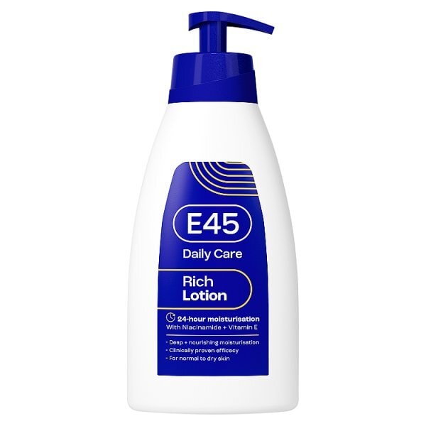 E45 Rich 24hr Lotion Deeply Moisturising with Pump 400ml