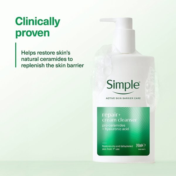 Simple Repair+ Facial Cleanser 240 ml