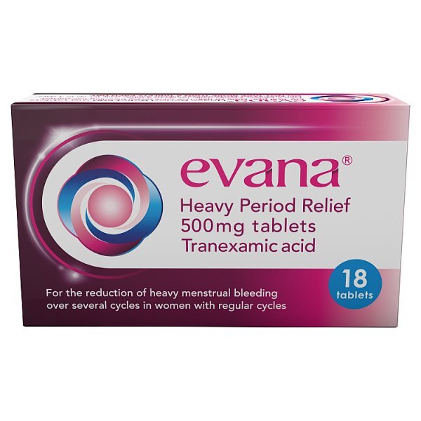 Evana Heavy Period Relief 500Mg Tablets