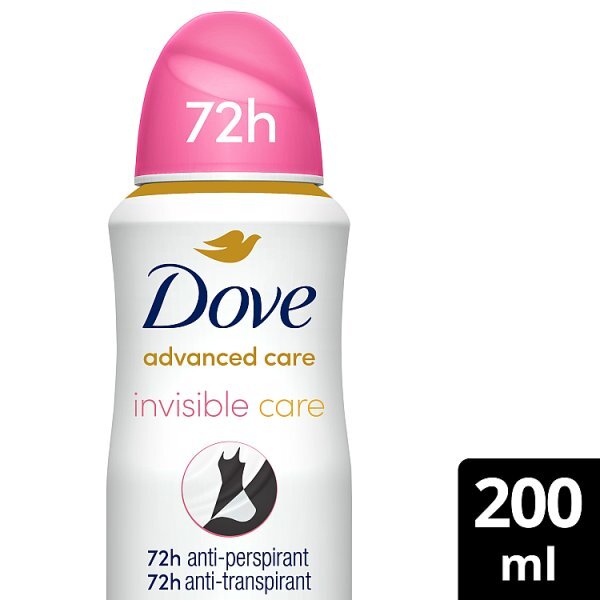 Dove Advanced Antiperspirant Deodorant Invisible Care 200ml