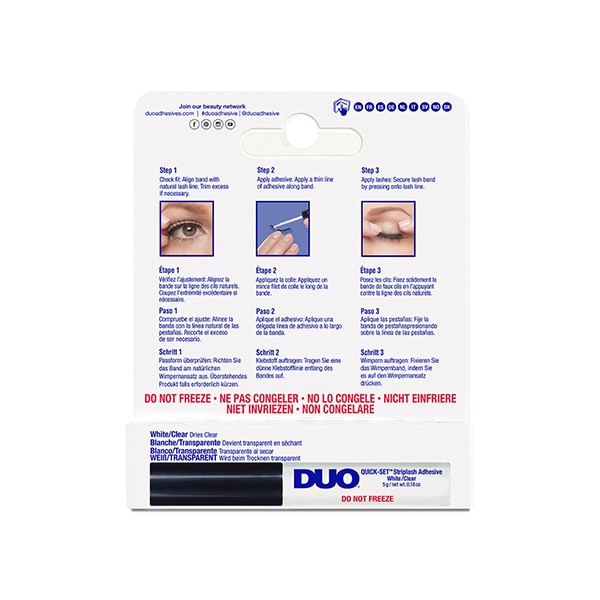 Duo Quick Set Striplash Adhesive Eyelash Glue Clear