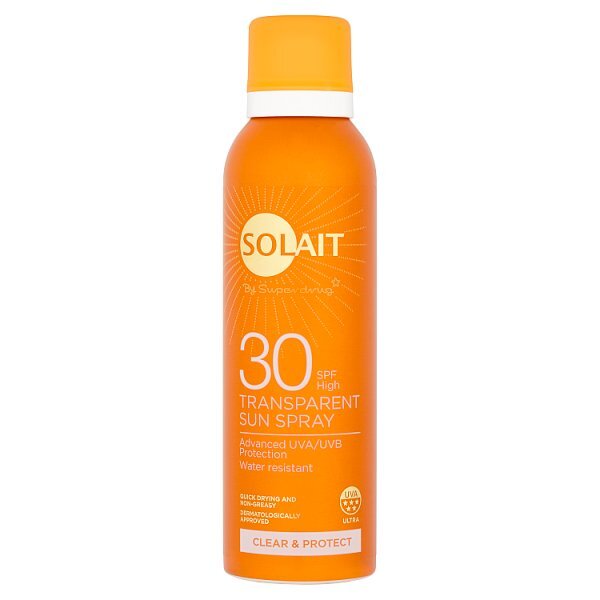 Solait Clear & Protect Transparent Sun Cream Spray SPF30