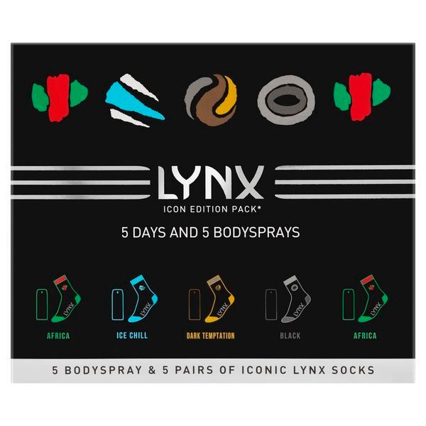 Lynx 5 Day Socks & Body Sprays Gift Set