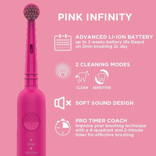 Pro Care Pink Infinity Electric Toothbrush