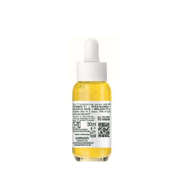 Garnier Brightening Serum 4% Vitamin C Niacinamide Salicylic Acid30ml