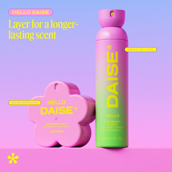 Daise Fragrance Body Mist Hello Raspberry & Mint 100 Ml