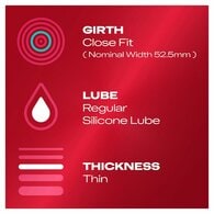 Durex Thin Feel Condoms Enhanced Sensitivity Close Fit 12s