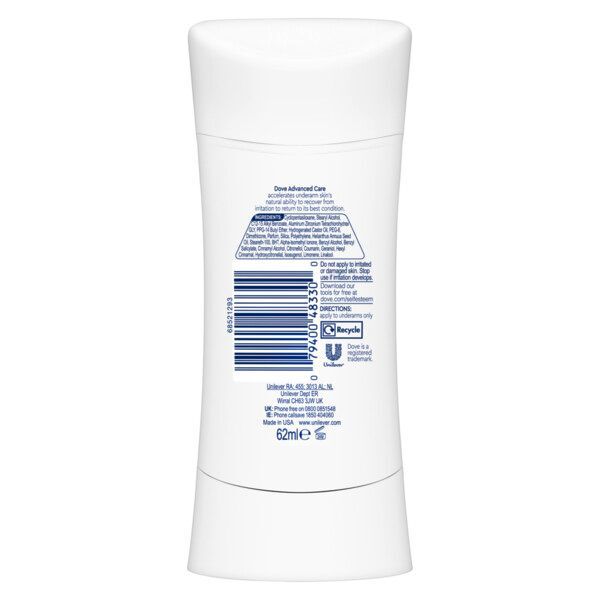 Dove Advanced Care Clean Touch Antiperspirant Stick 62ml