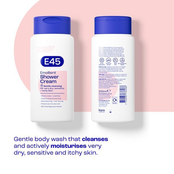 E45 Emollient Shower Cream 200ml