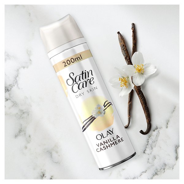 Gillette Satin Care Shave Gel, Vanilla Scent, 200ml