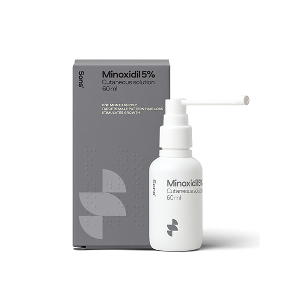 Sons Hair Regrowth Minoxidil 5% for Male Pattern Hair Loss