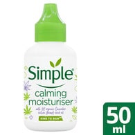 Simple Hemp Calming Moisturiser Facial Skin Cream 50ml