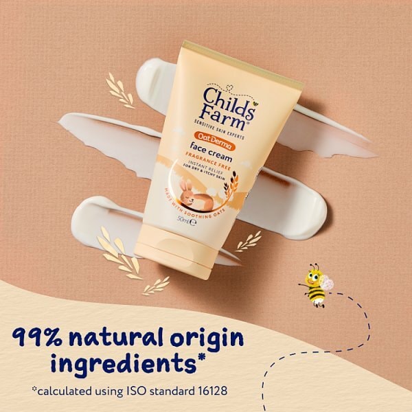 Childs Farm Oatderma Face Cream Fragrance-Free 50Ml