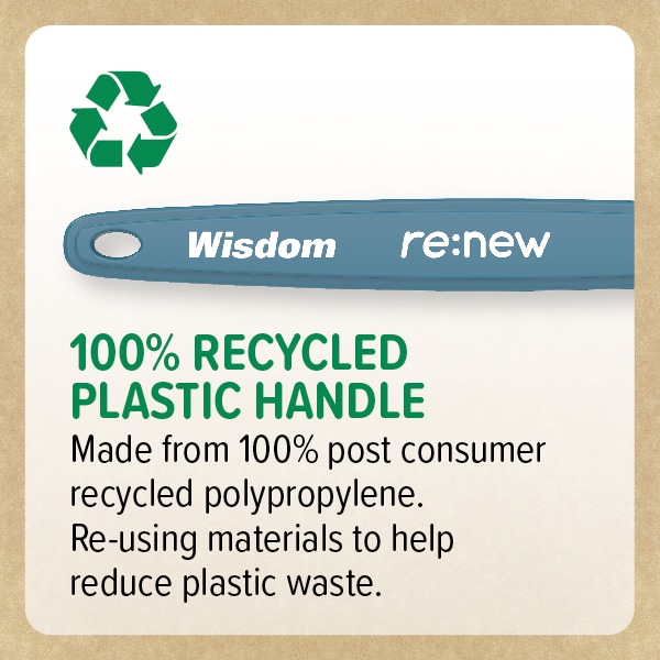 DNR Wisdom re:new Clean Medium Toothbrush Twin Pack