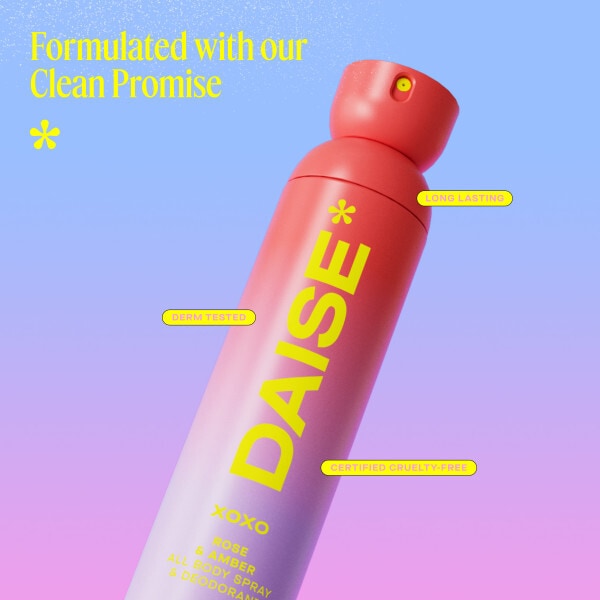 Daise All Body Spray & Deodorant Xoxo Rose & Amber 120 Ml