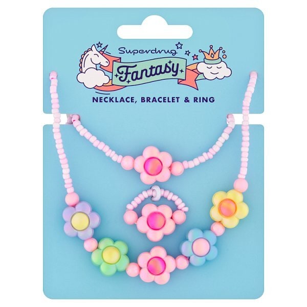Superdrug Fantasy Flower Jewellery Set