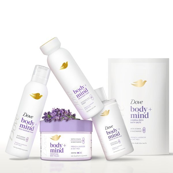 Dove Bath Soak Lavender & Oat Milk 400Ml