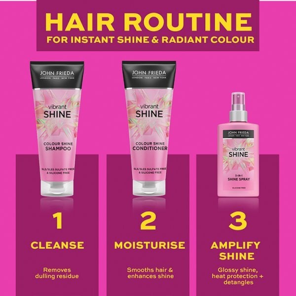 John Frieda Vibrant Shine 3-In-1 Spray 150Ml