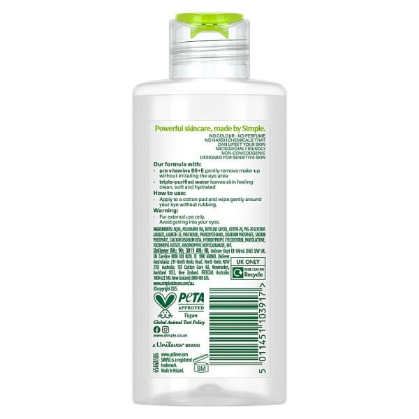 Simple Kind to Skin Eye Make-Up Remover 125ml