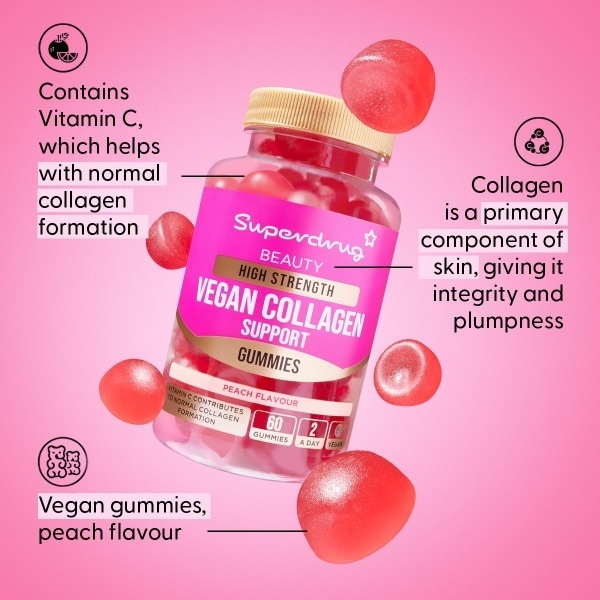 Superdrug High Strength Collagen Vegan Gummies 60s