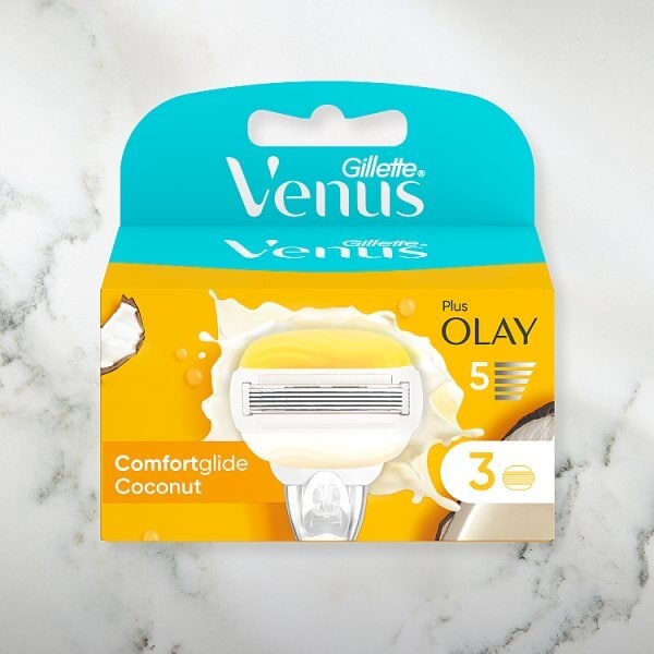 Venus Comfortglide Coconut plus Olay Razor Blades x3