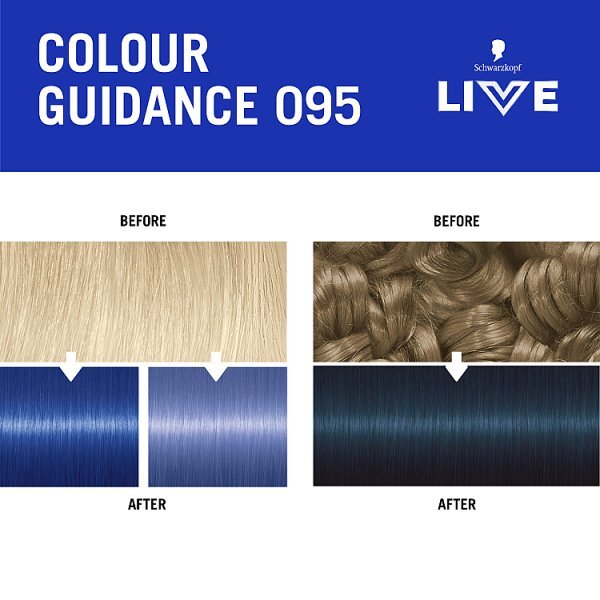 Schwarzkopf LIVE 095 Cobalt Blue Semi-Permanent Hair Dye