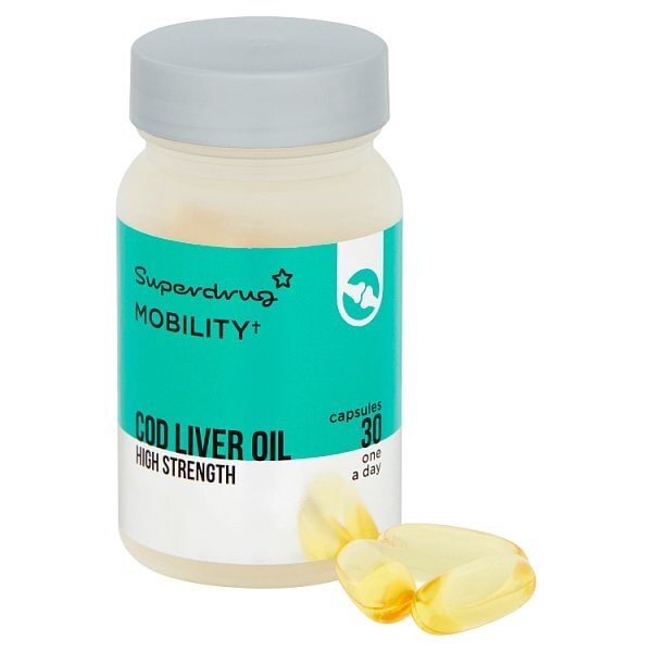 Superdrug Cod Liver Oil High Strength 1000mg Capsules X 30