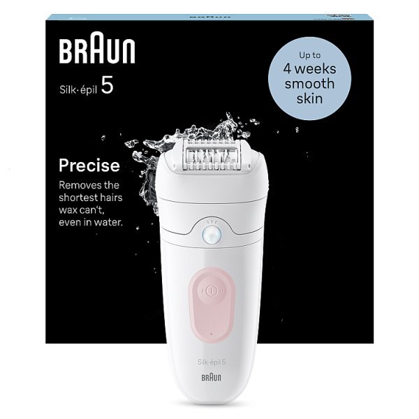 Braun Silk-Épil 5-000,  White/Flamingo