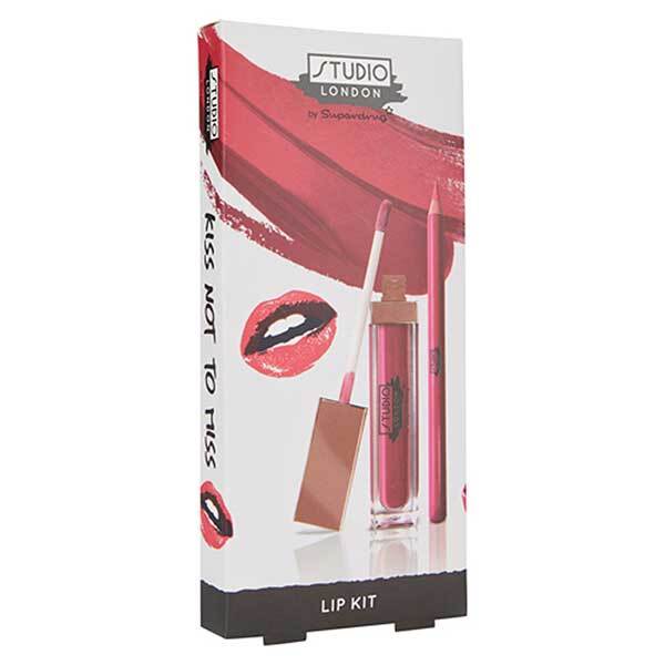 DNR  Superdrug Studio London Pink Lip Liner and Lip Gloss Kit
