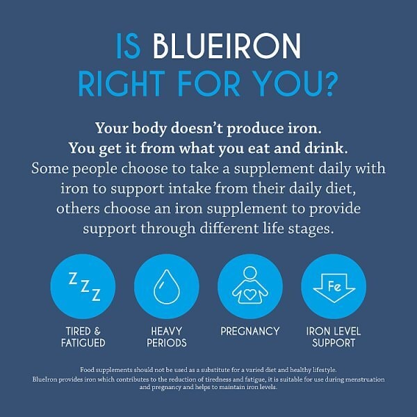 Blueiron Liquid Iron Supplement With Added Vitamins 250ml