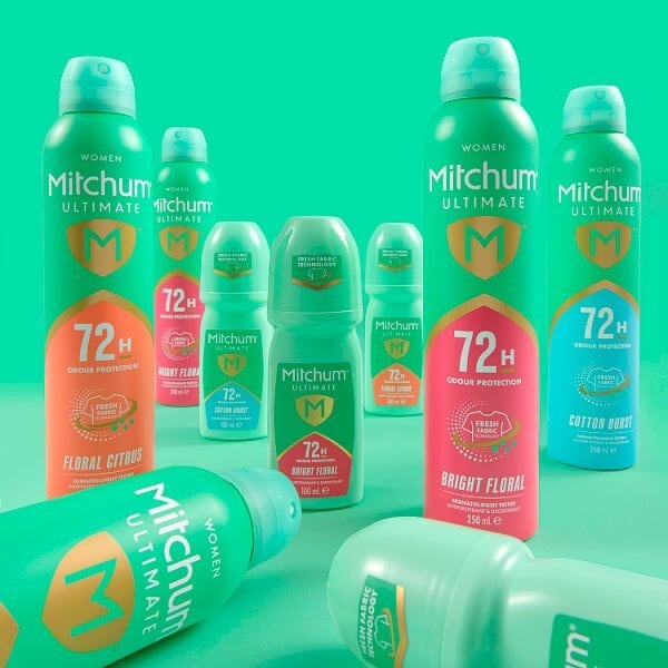 Mitchum Female Ultimate 72H Roll On Bright Floral 100Ml