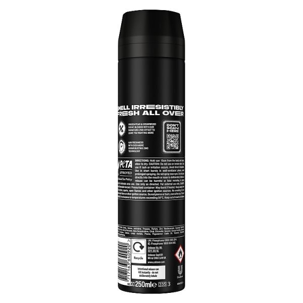 Lynx Black Aerosol Body Spray 250 ml