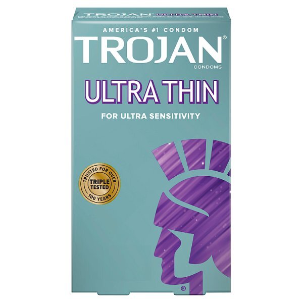 DNR Trojan Ultra Thin Condoms 12Ct