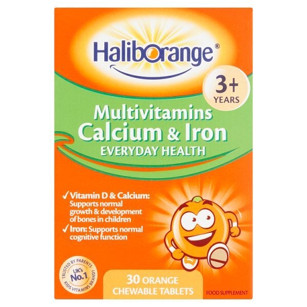 Haliborange Multivitamins Calcium&Iron Chewable - 30 Tablets