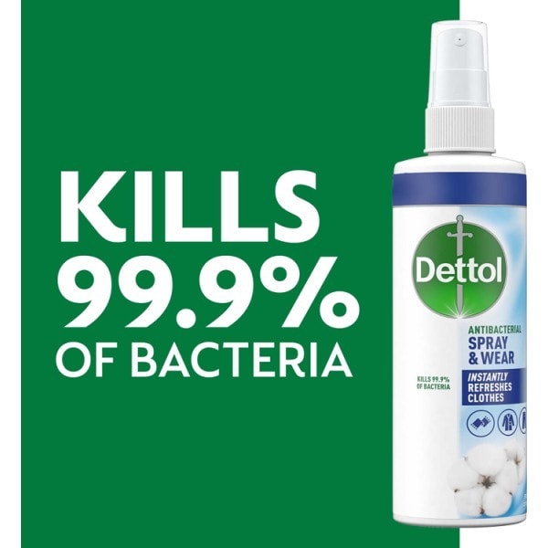 Dettol Spray And Wear Cotton Fabric Clothes Freshener 250ml