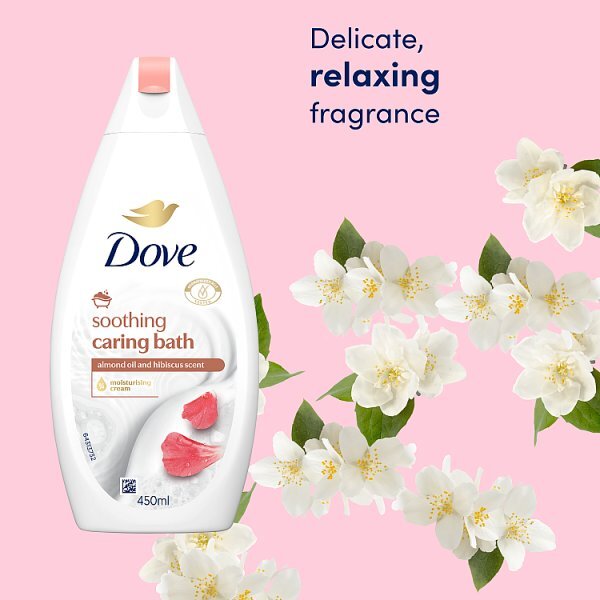Dove Soothing Almond Cream And Hibiscus Bath Soak 450ml