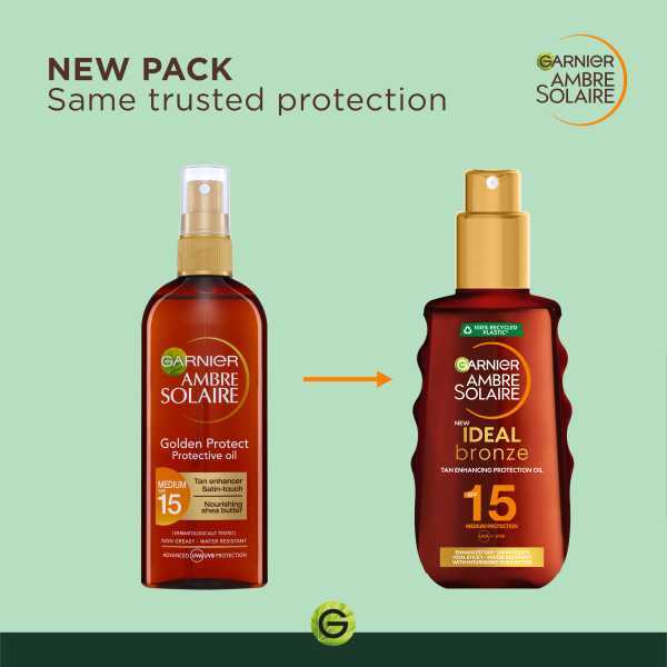 Ambre Solaire Ideal Bronze Protective Oil Spray SPF15 150ml