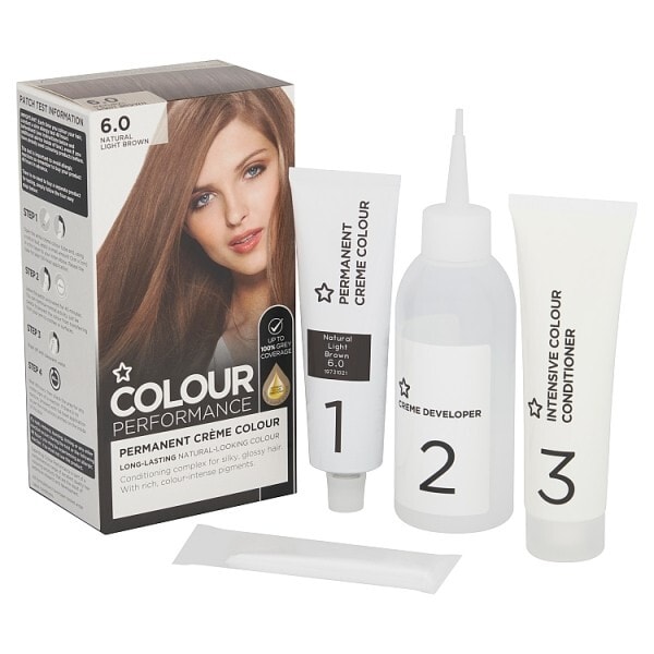 Superdrug Performance Permanent Hair Dye Light Brown 6.0