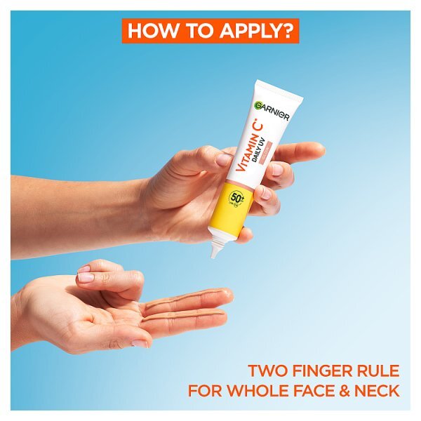 Garnier Vitamin C Daily UV Brightening Fluid Sheer Glow SPF50+ Prevents & Corrects Damage 40ml
