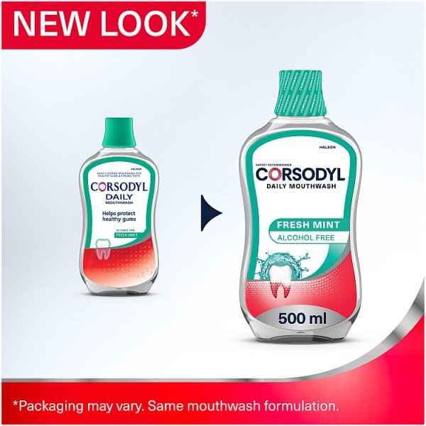 Corsodyl Daily Gum Care Mouthwash Fresh Mint 500ml