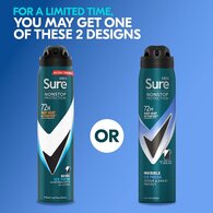 Sure Men Antiperspirant Deo Aerosol Nonstop Invis Ice 250ml