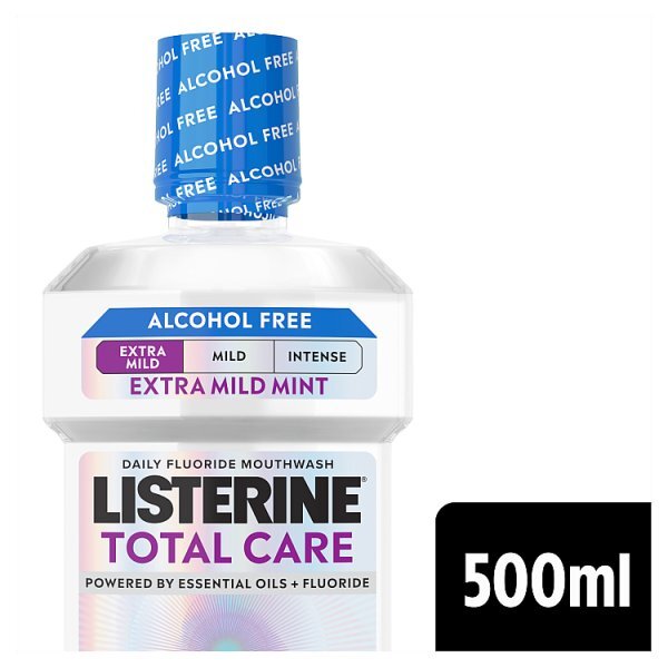 Listerine Total Care Extra Mild Alcohol Free Mouthwash 500Ml