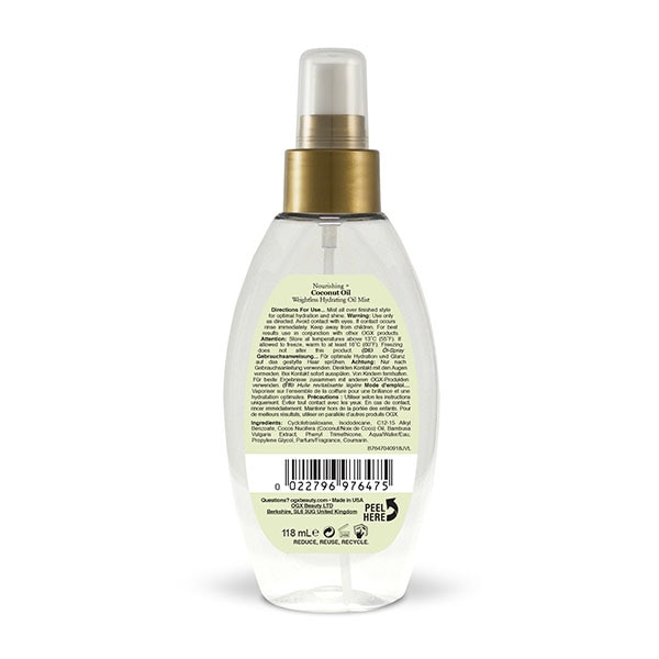 OGX Nourishing+ Coconut Oil Hydrating Oil Mist 118ml