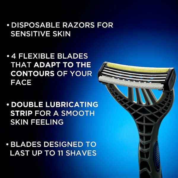 DNR Wilkinson Sword Xtreme 3 Ultimate Disposable Razors 4pk