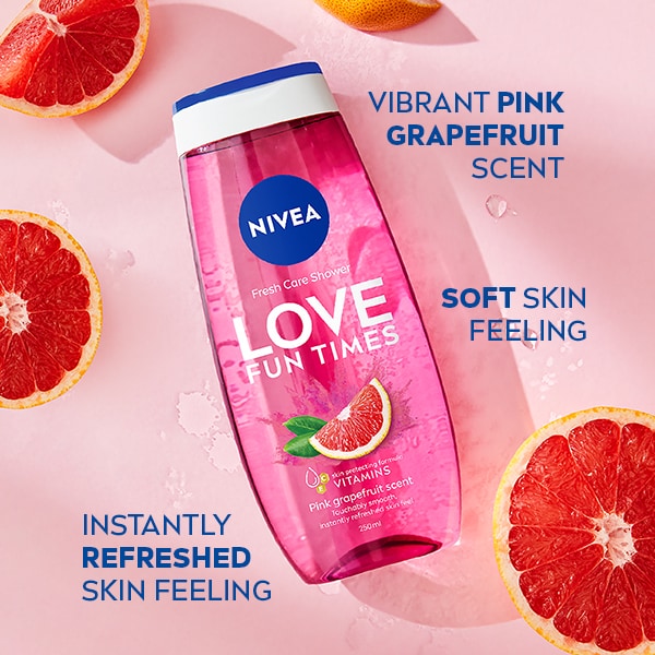 NIVEA Love Fun Times Shower Gel With Pink Grapefruit 250ml