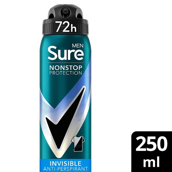 Sure Men Nonstop Invisible Ice Fresh Anti-Perspirant Aerosol 250 ml